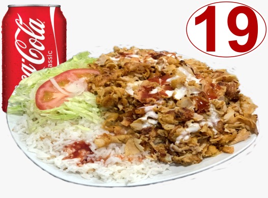 Menu Plato Kebab Arroz