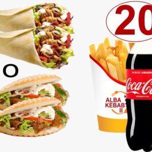 Menu 2 Rollos o Pita